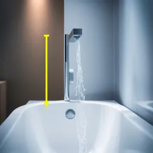 Wysokość baterii wannowej podtynkowej