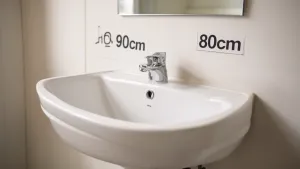 wysokość montażu umywalki dla niepełnosprawnych