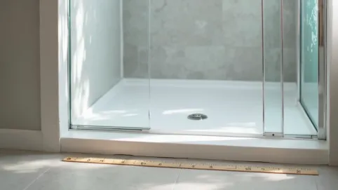 Wysokość podejścia pod prysznic