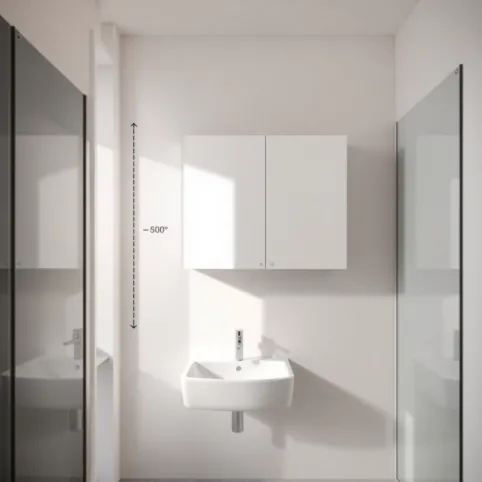 Wysokość szafki łazienkowej wiszącej