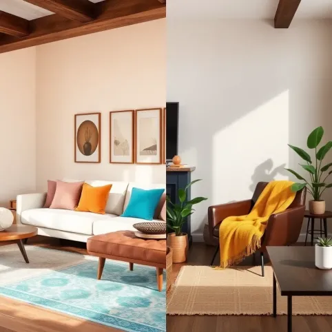 Z czym łączyć brąz w salonie