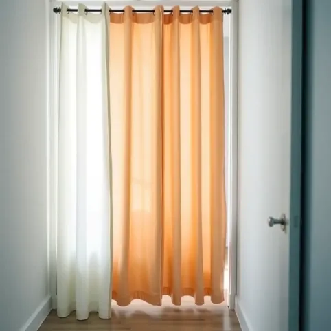 Zasłona zamiast drzwi do pokoju