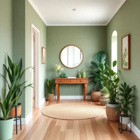 Zielony przedpokój inspiracje