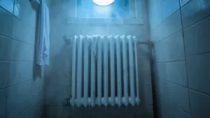 Zimny grzejnik łazienkowy