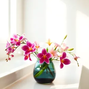 Żywe kwiaty do łazienki