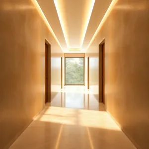 Żywica na ściany w przedpokoju