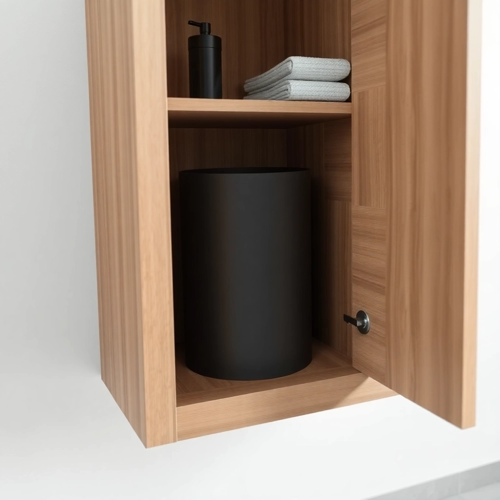 Słupek łazienkowy z koszem 30 cm