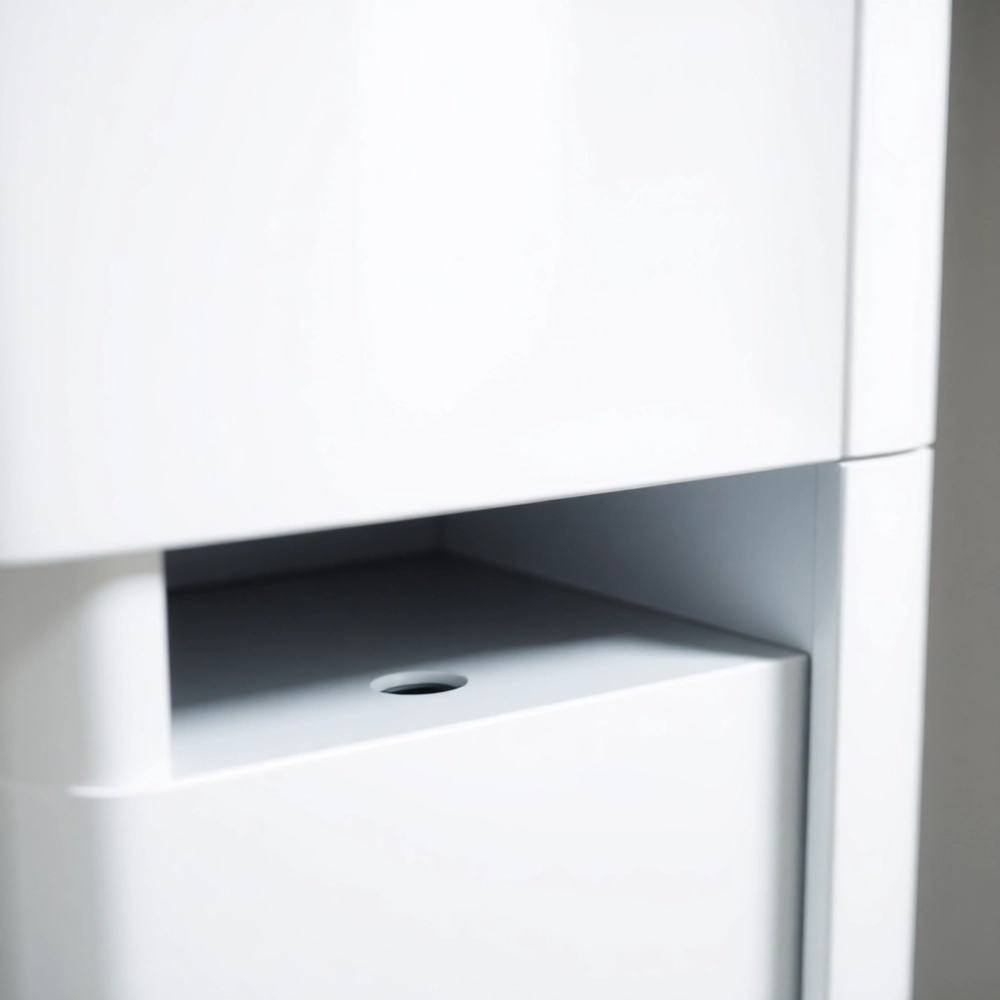 Słupek łazienkowy z koszem 40 cm połysk