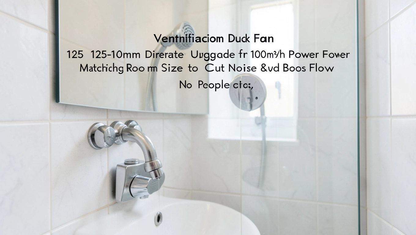 Średnica rury wentylacyjnej z wentylatorem do łazienki