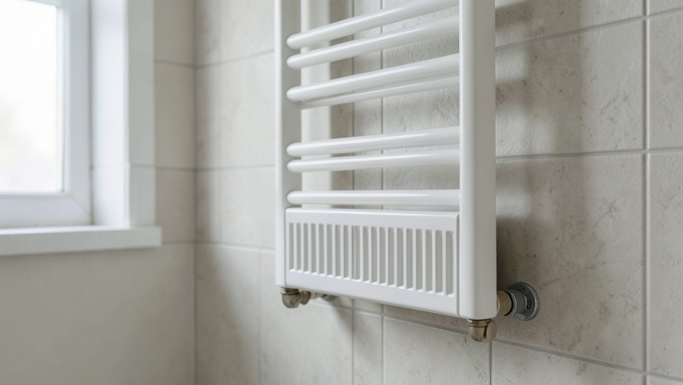 Standardowy rozstaw grzejników łazienkowych: 50 mm