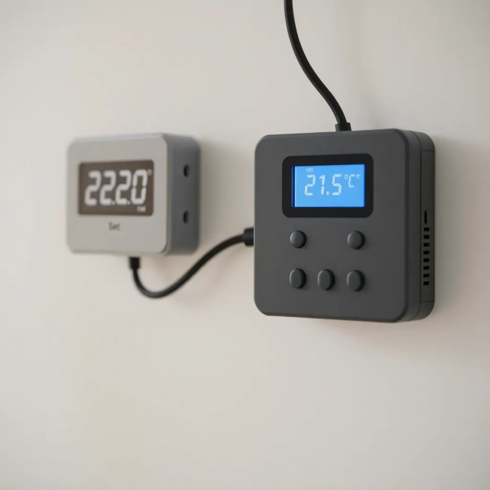 sterownik pompy co z termostatem pokojowym