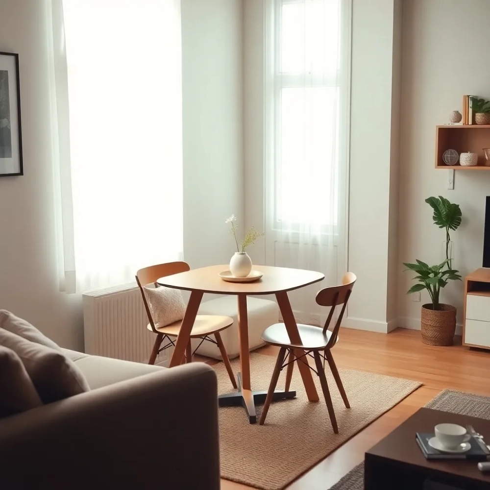 Stół do małego salonu w bloku