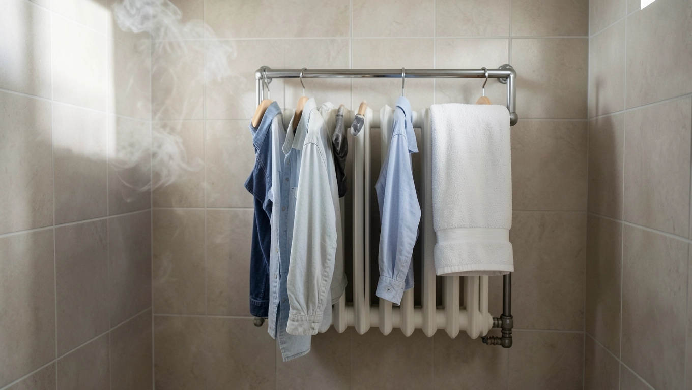 suszarka na pranie na grzejnik łazienkowy