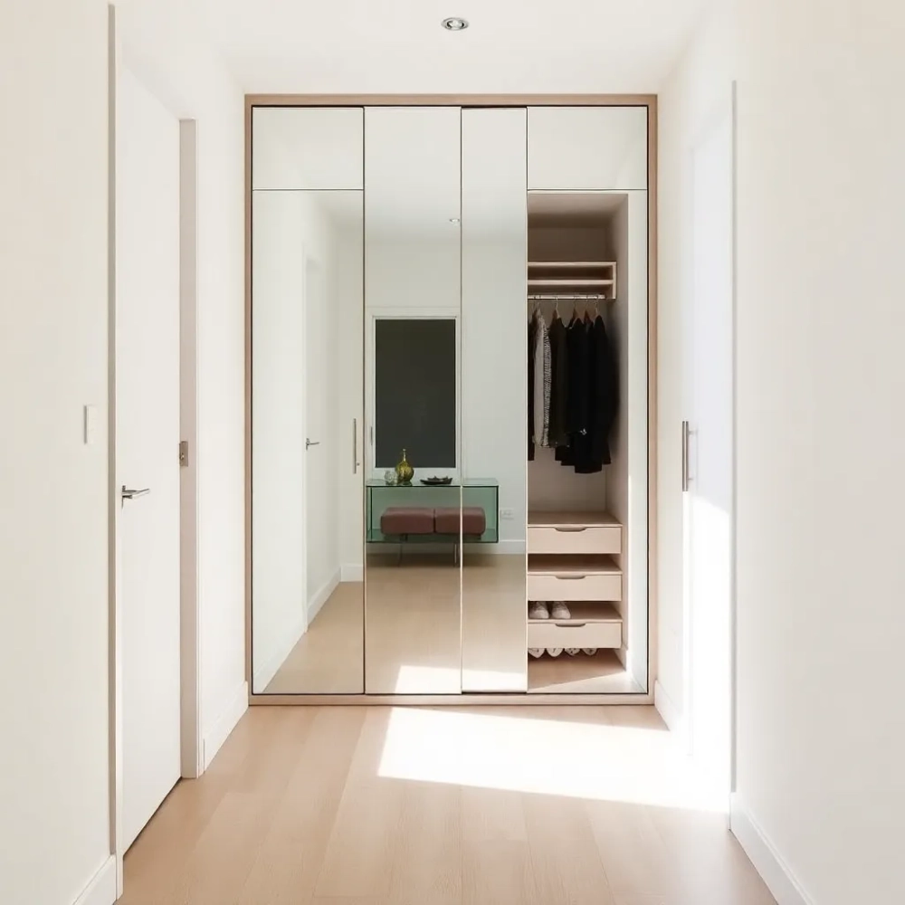 Szafa do przedpokoju z lustrem na wymiar