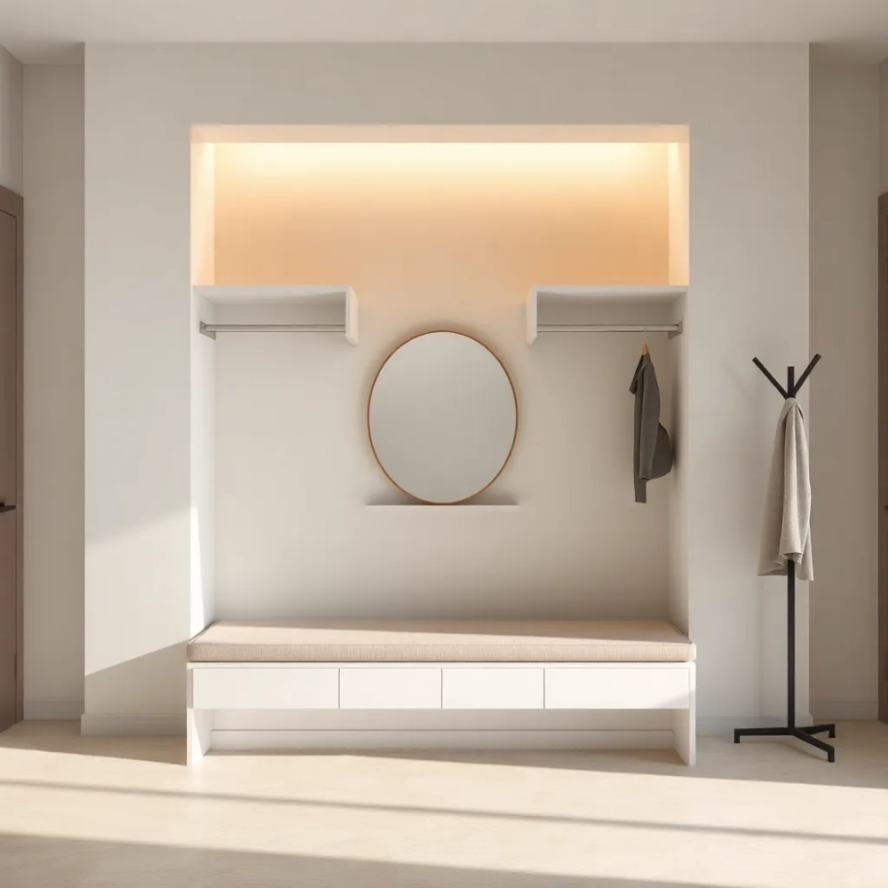 Szafa do przedpokoju z siedziskiem