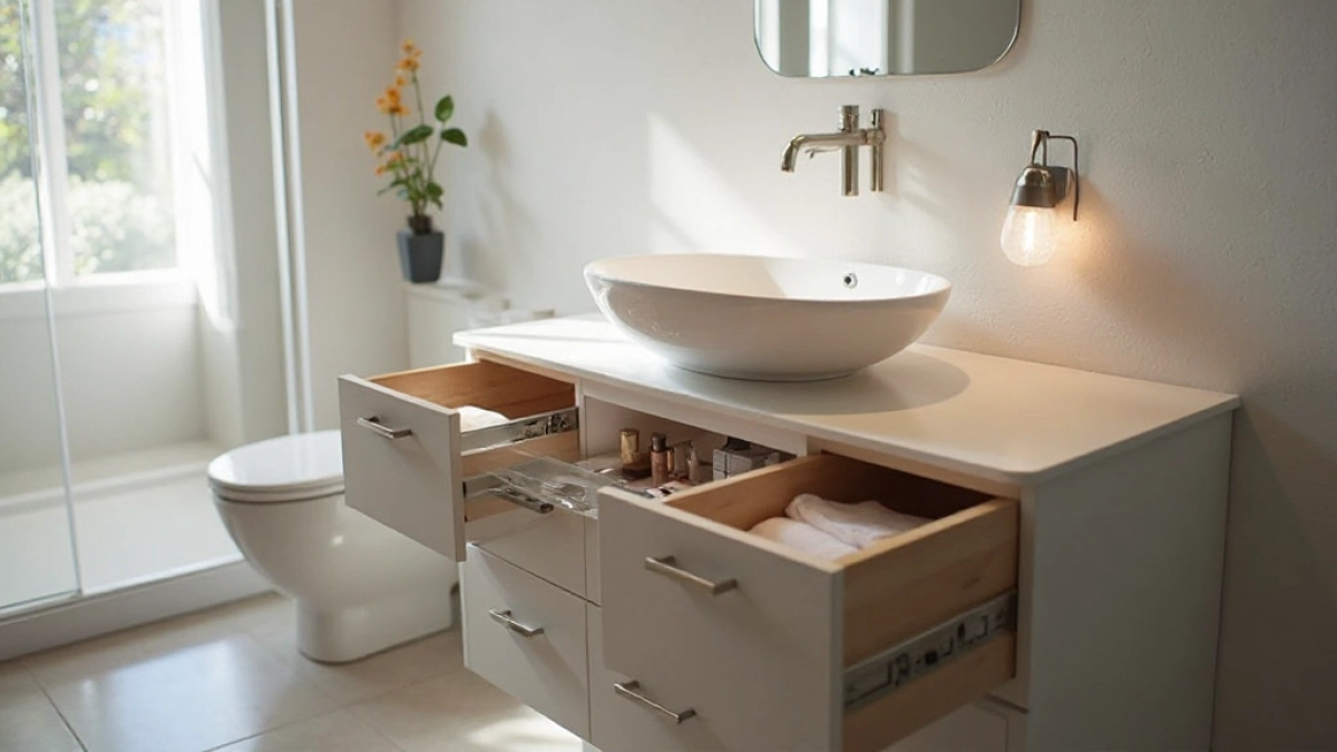 szafka łazienkowa do umywalki nablatowej