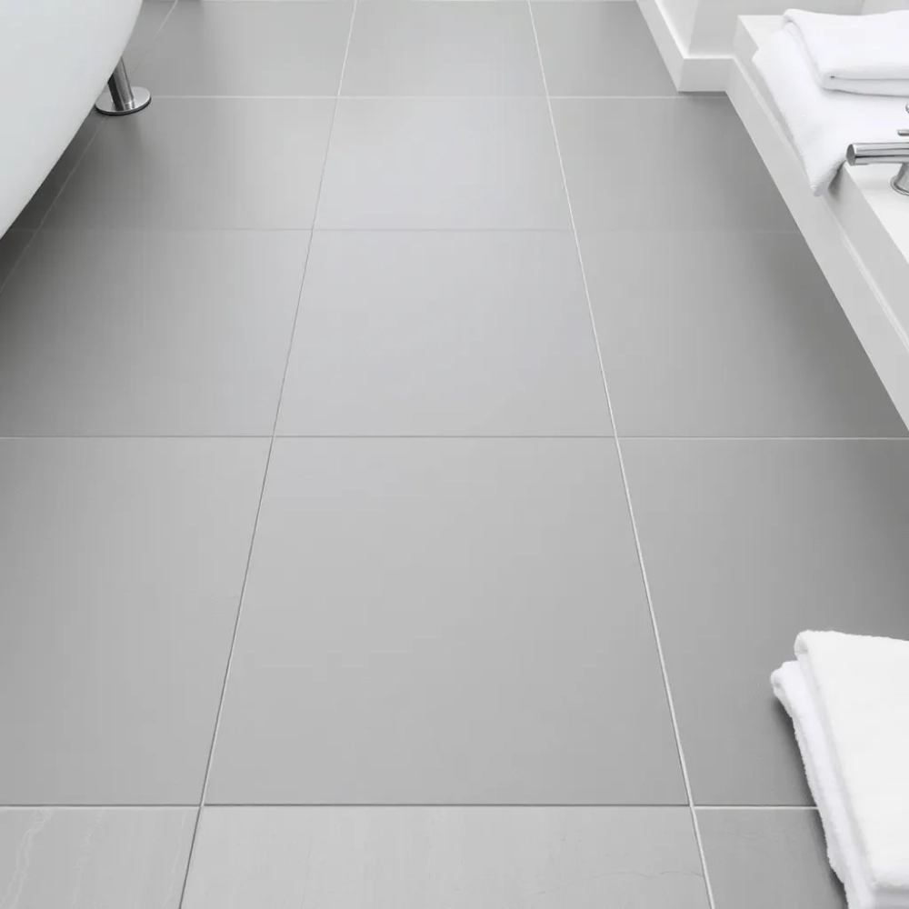 Szare płytki podłogowe do łazienki
