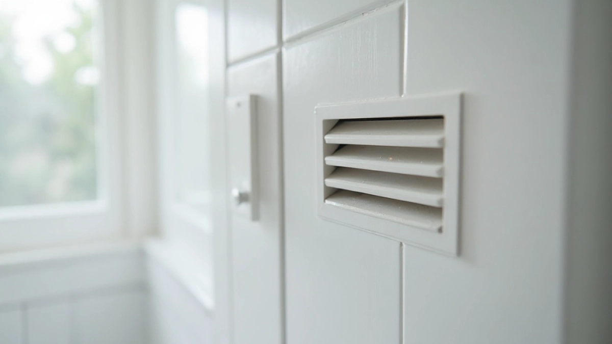 szczelina wentylacyjna w drzwiach łazienkowych