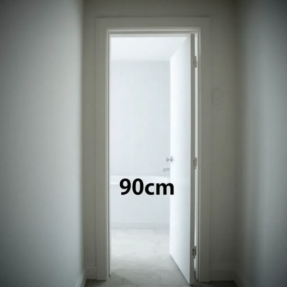 Szerokość drzwi do łazienki dla niepełnosprawnych