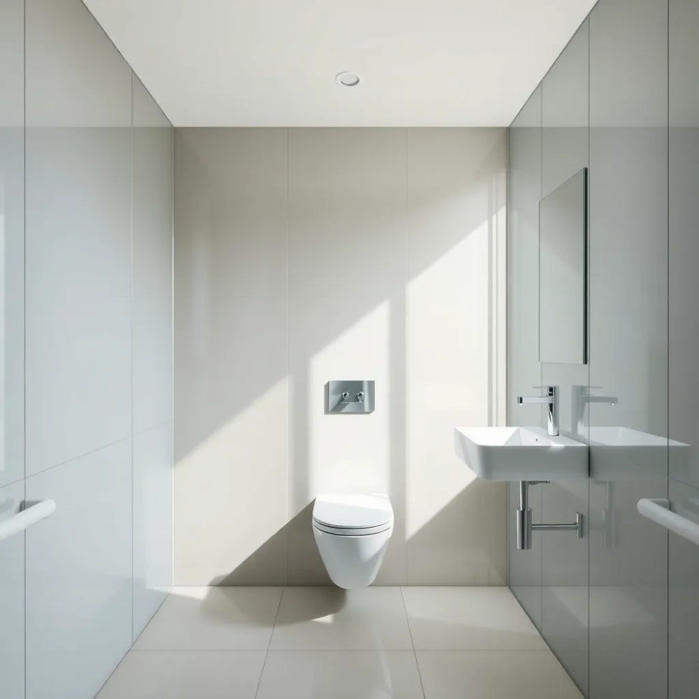 Szkło do łazienki zamiast płytek