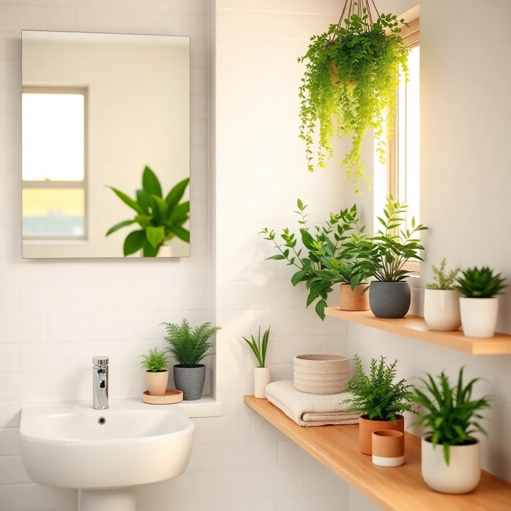 Sztuczne rośliny do łazienki