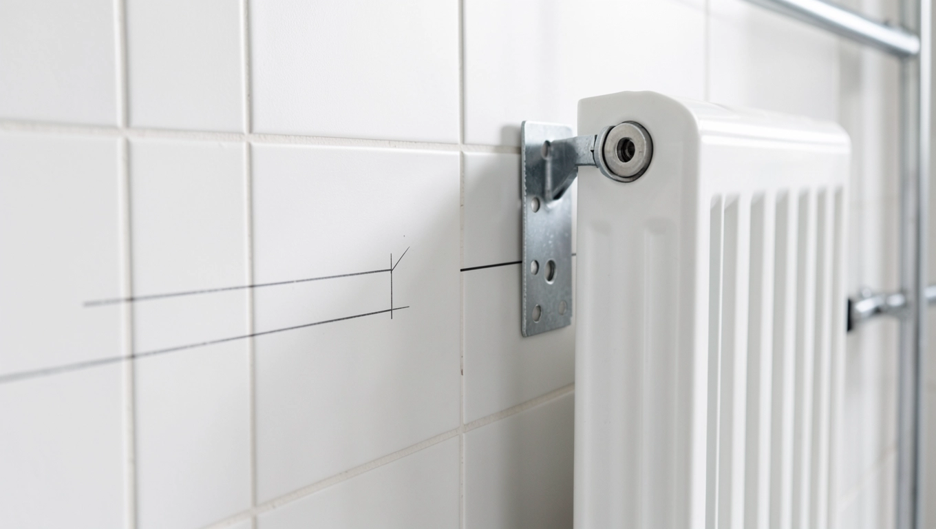 Szybki montaż uchwytem grzejnika łazienkowego