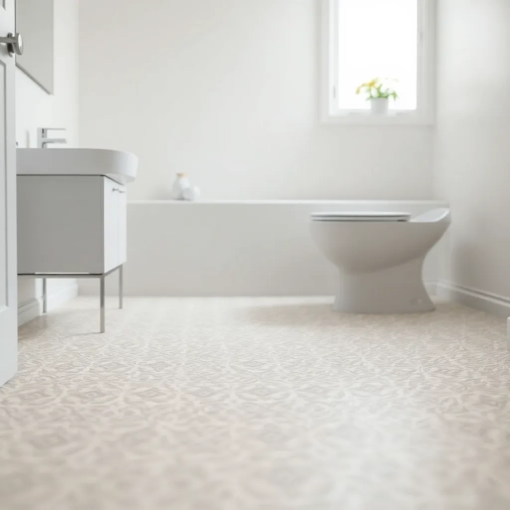 Tapeta na podłogę do łazienki