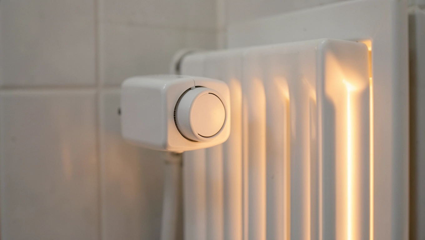 Test zaworu termostatycznego w grzejniku łazienkowym