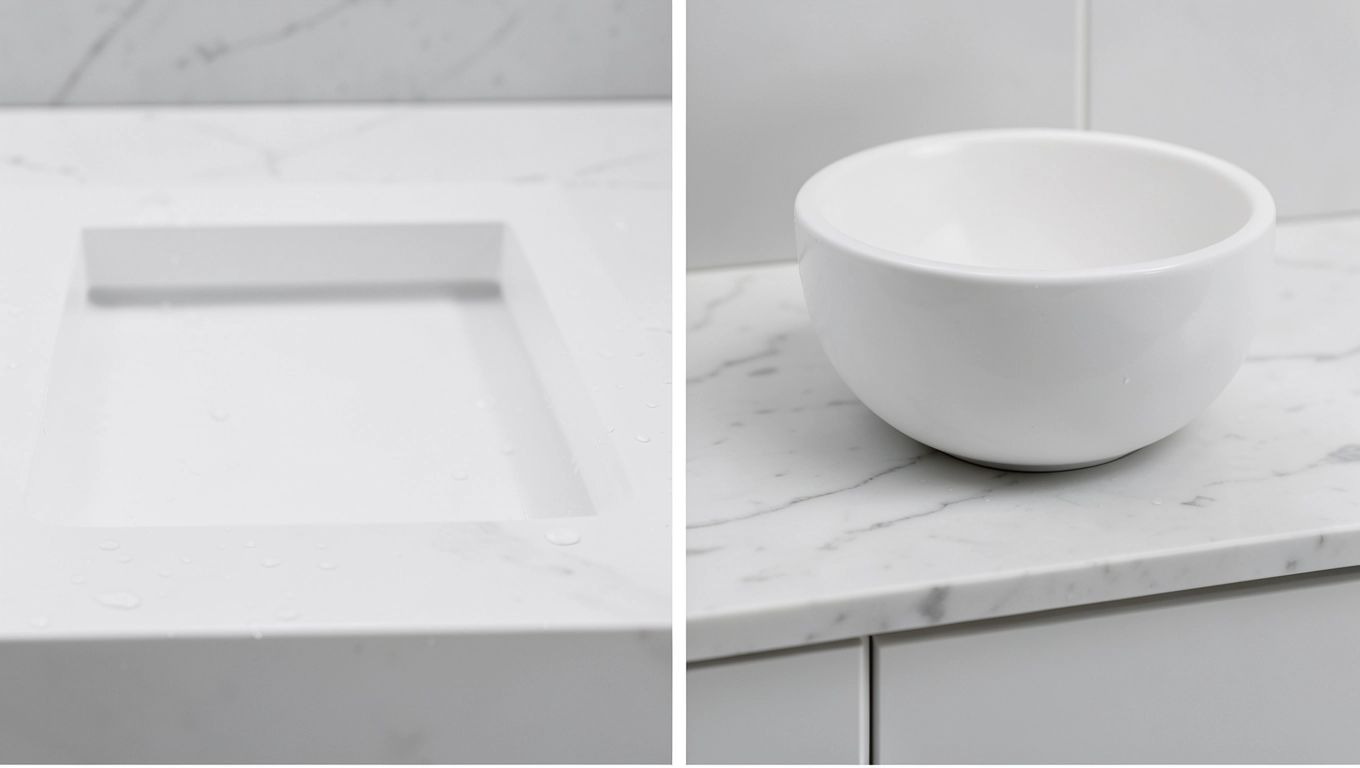 Umywalki wpuszczane w blat vs nablatowe różnice