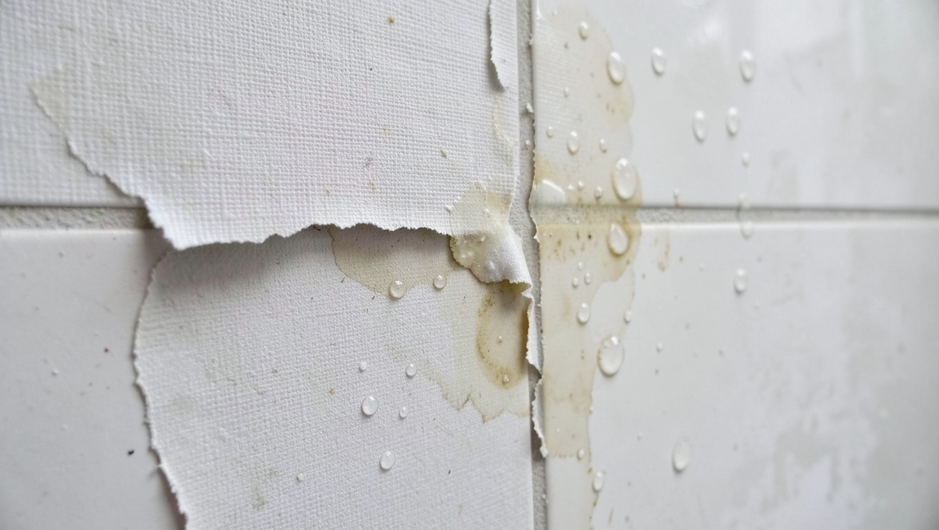 Wady tapety z włókna szklanego pod prysznic