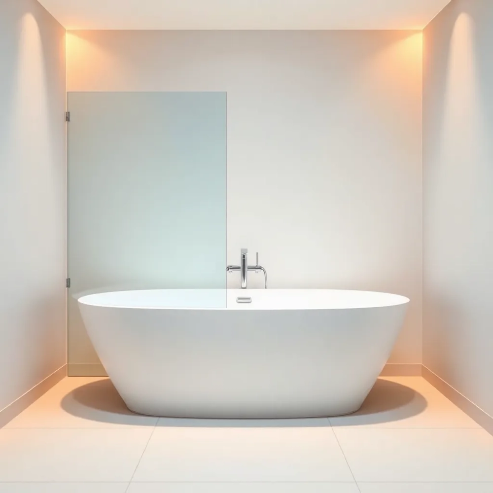 Wanna 140x70 z parawanem