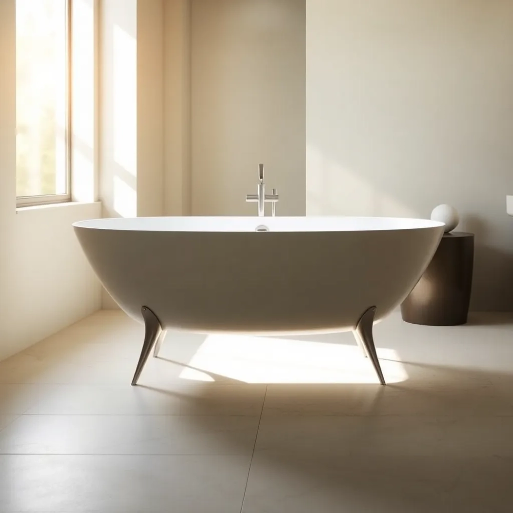 Wanna na nóżkach nowoczesne