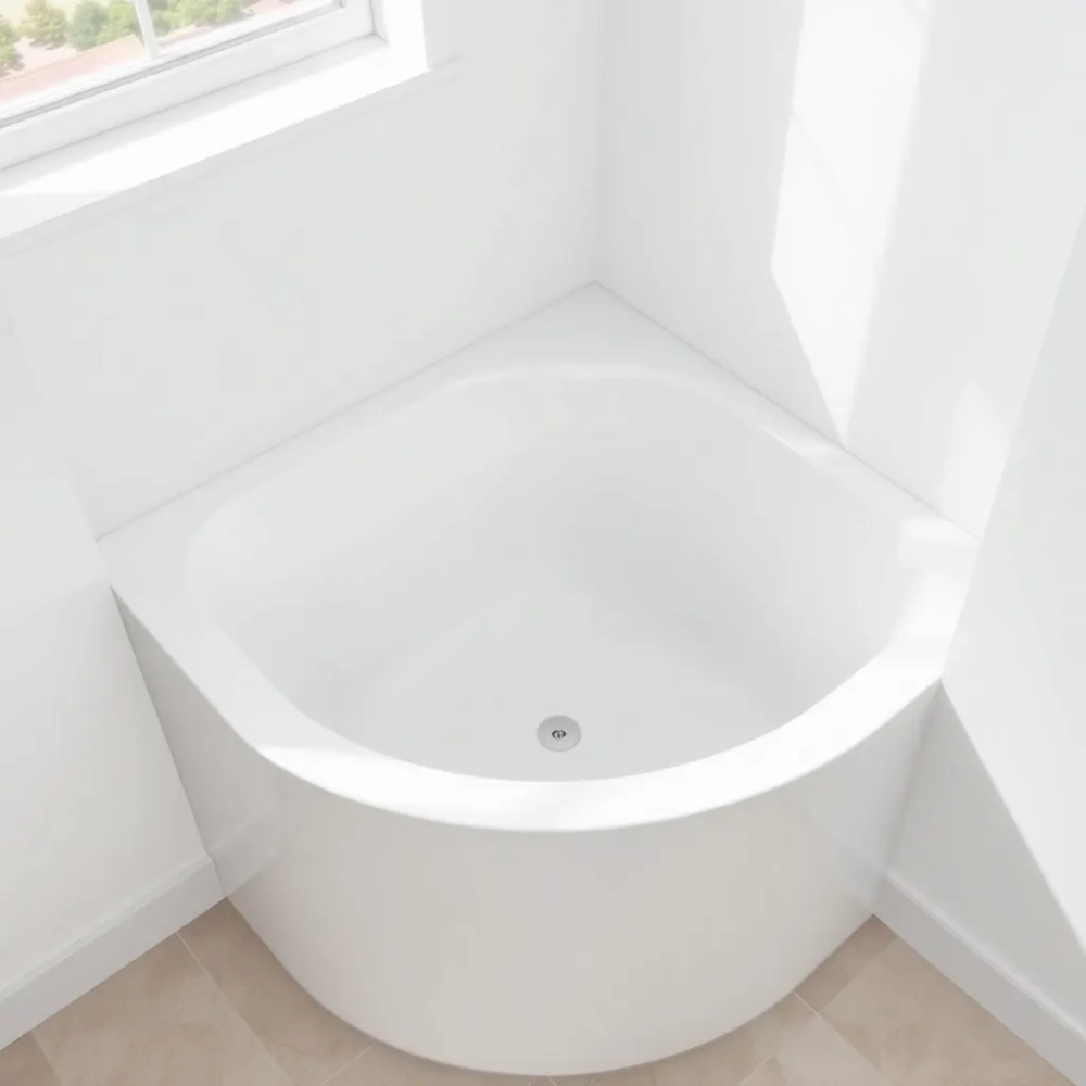 Wanna narożna z siedziskiem