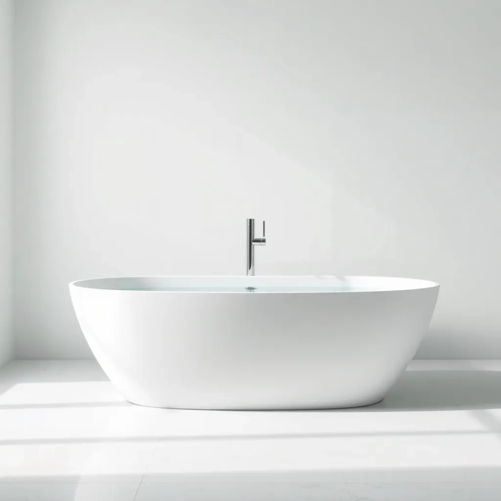 Wanna wolnostojąca z napełnianiem przez przelew