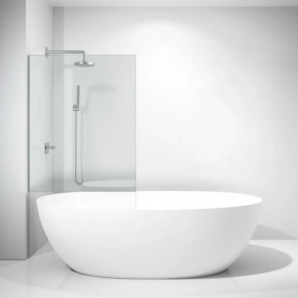 wanną wolnostojąca z prysznicem