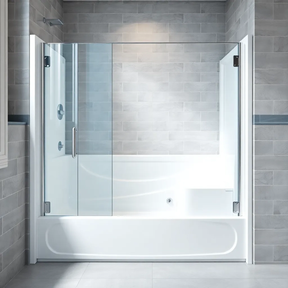 Wanna z drzwiami i siedziskiem