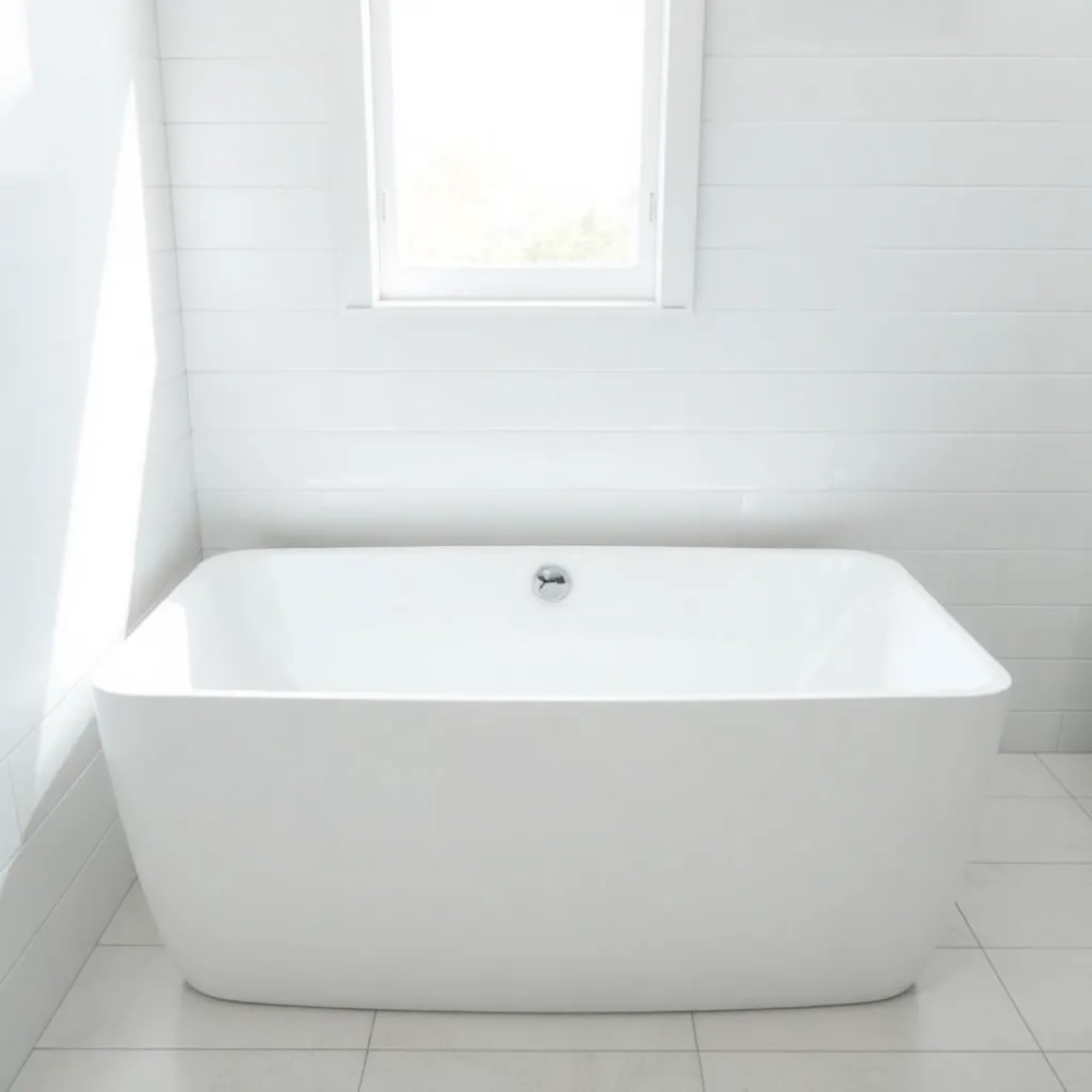 Wanna z odpływem na środku 140x70