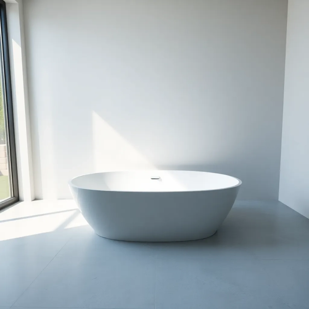 Wanna z odpływem na środku