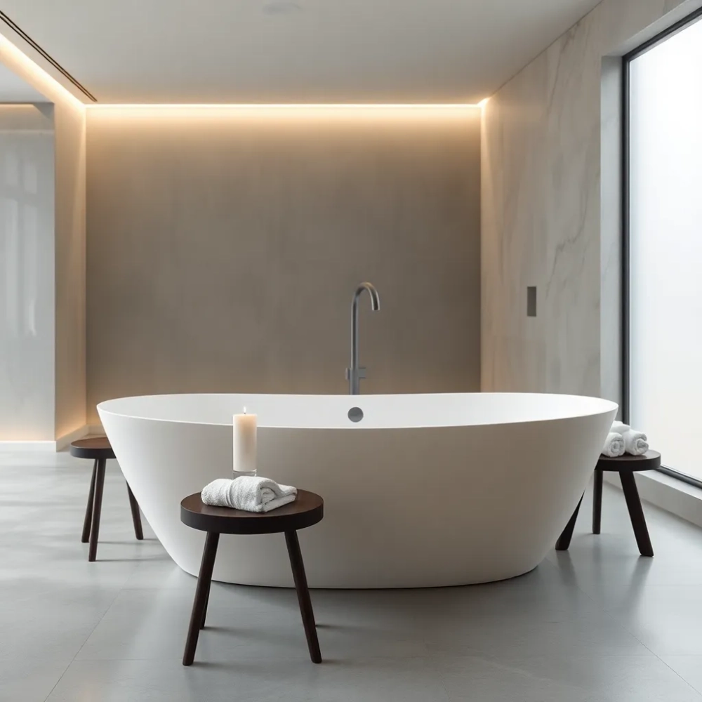 Wanny z konglomeratu wolnostojące