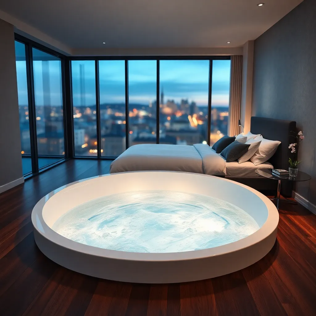 Warszawa apartament z jacuzzi w pokoju