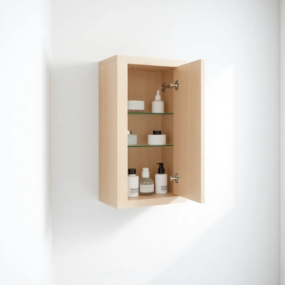 Wąska szafka wisząca do łazienki