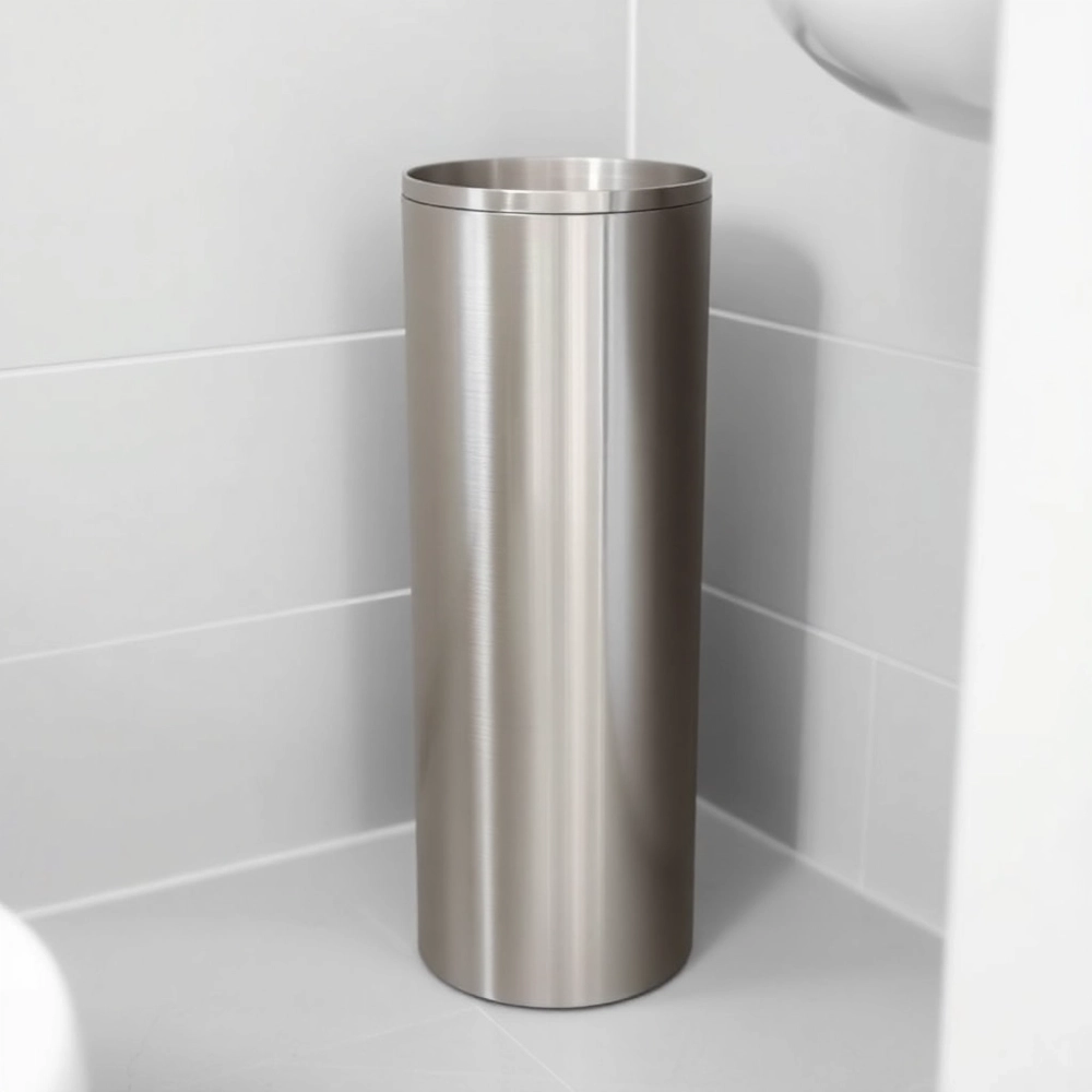 Wąski kosz na śmieci do łazienki