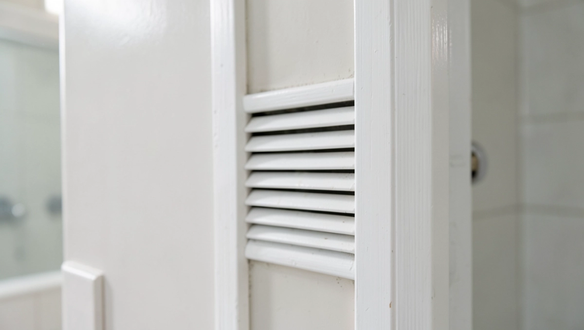 wentylacja w drzwiach łazienkowych