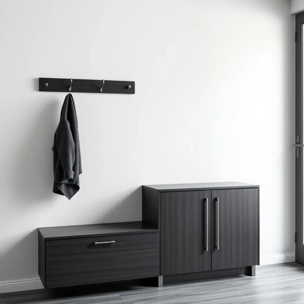 Wieszak i szafka na buty do przedpokoju