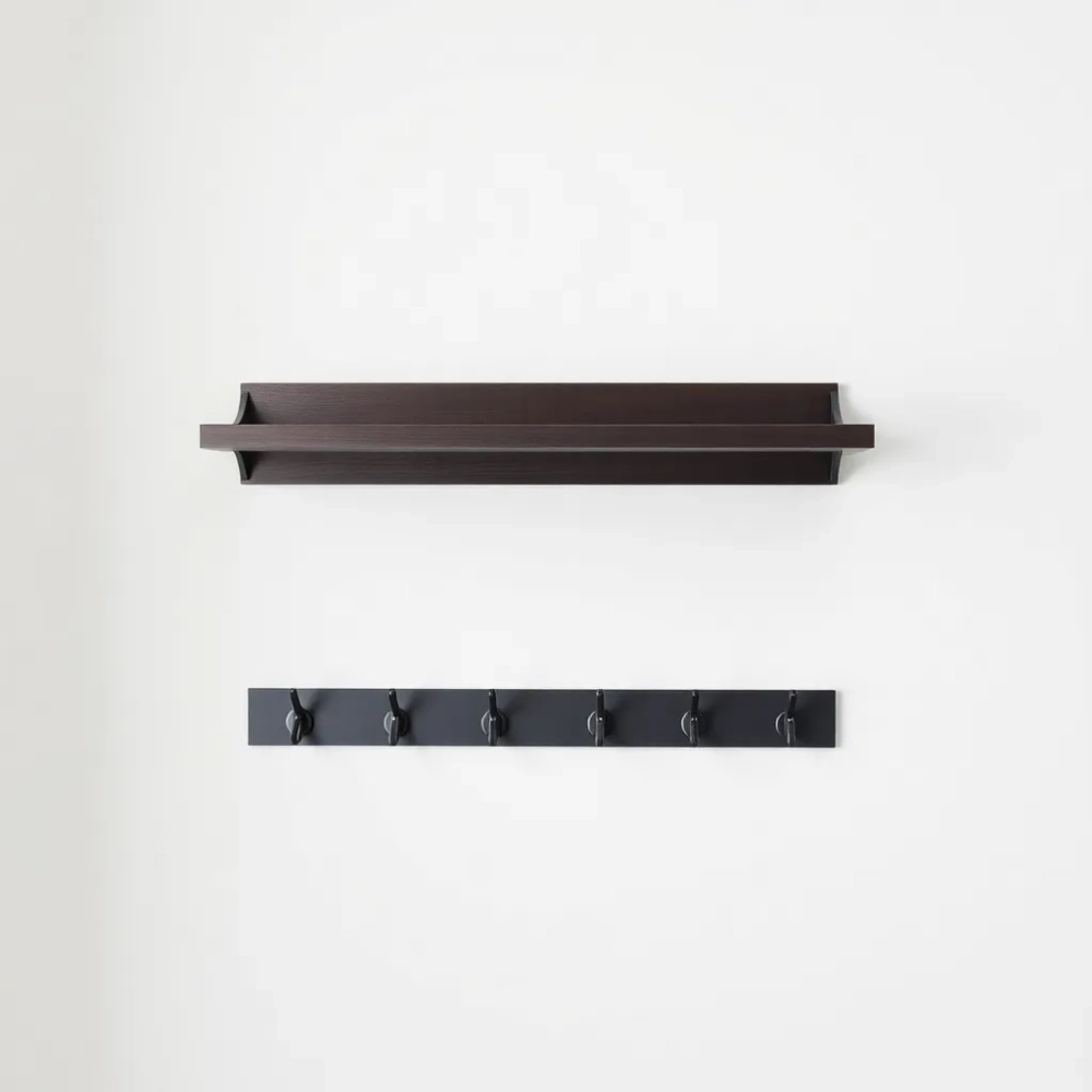 Wieszak z półką do przedpokoju 60 cm