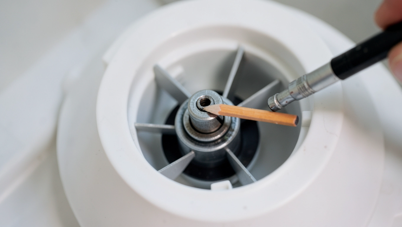 Wyjęcie wentylatora z obudowy łazienkowej