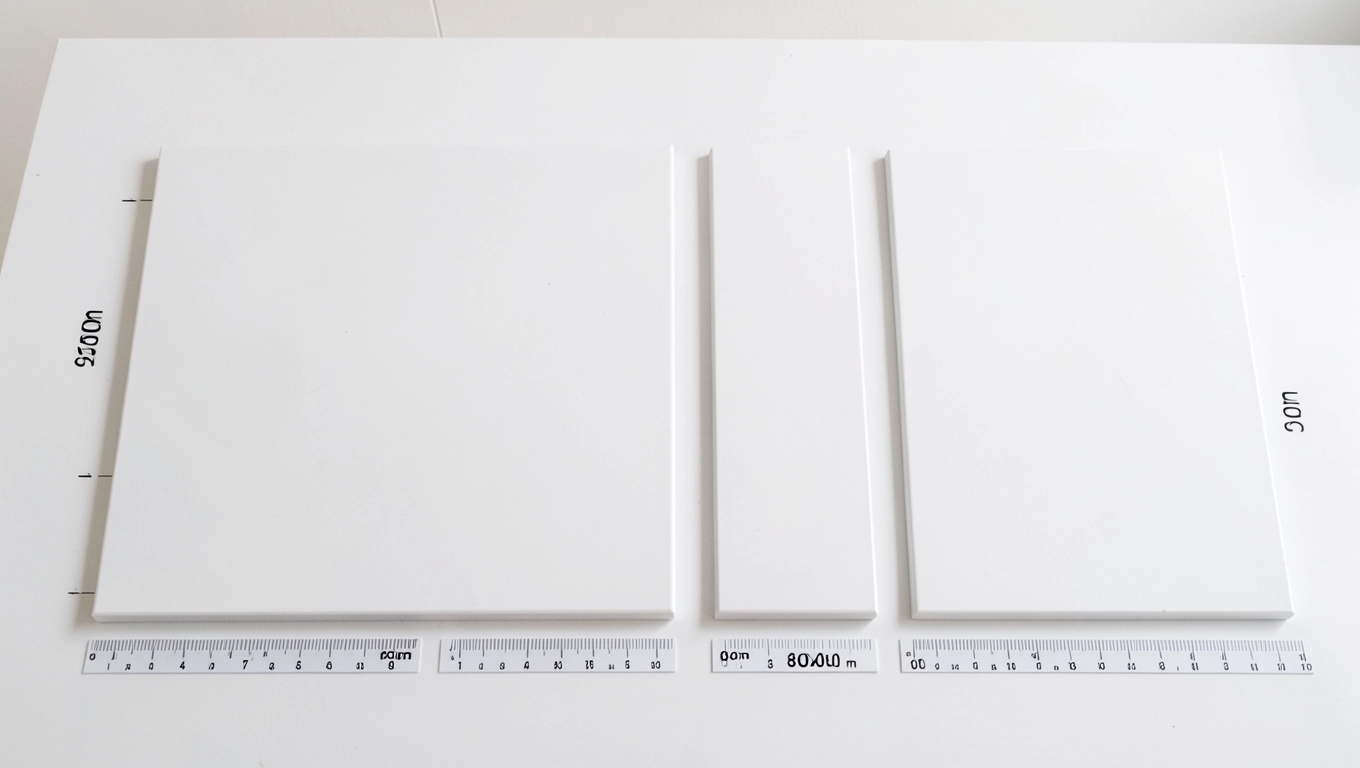 Wymiary białych blatów łazienkowych w Pile