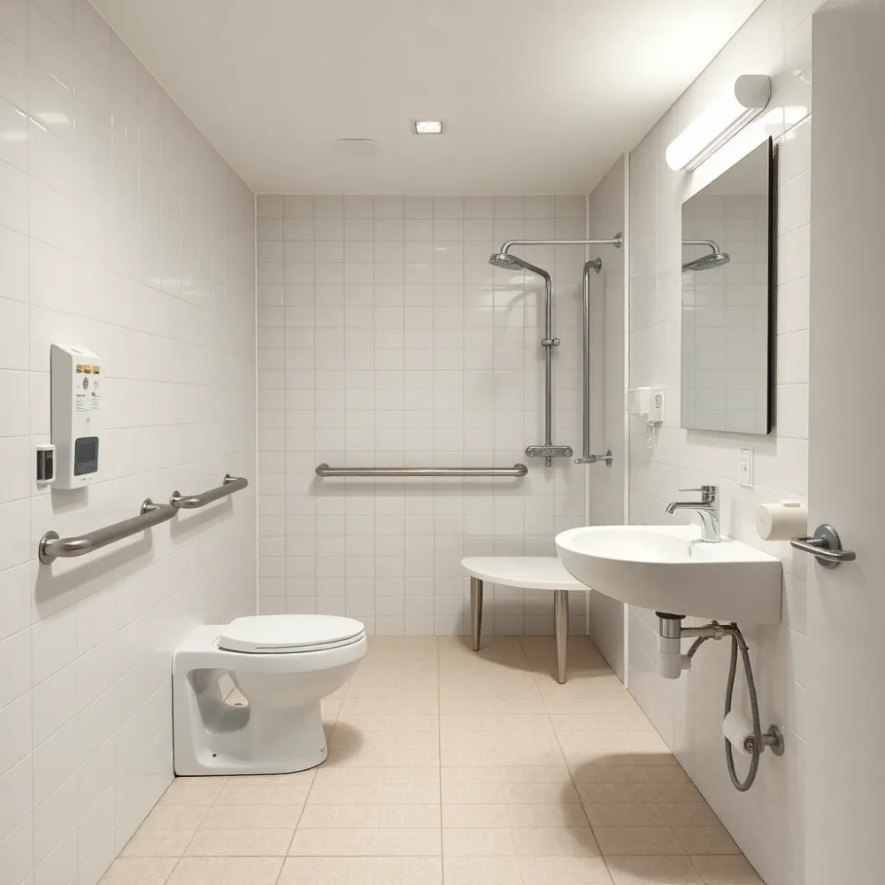 wyposażenie łazienki dla niepełnosprawnych  przepisy