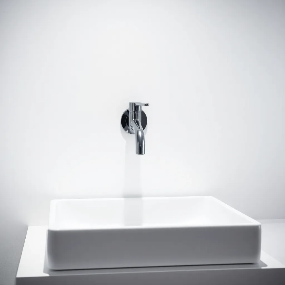 Wysokość baterii umywalkowej ściennej