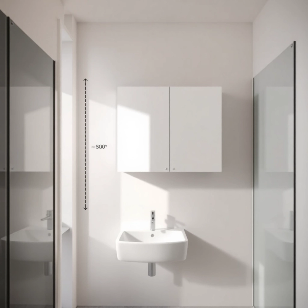 Wysokość szafki łazienkowej wiszącej